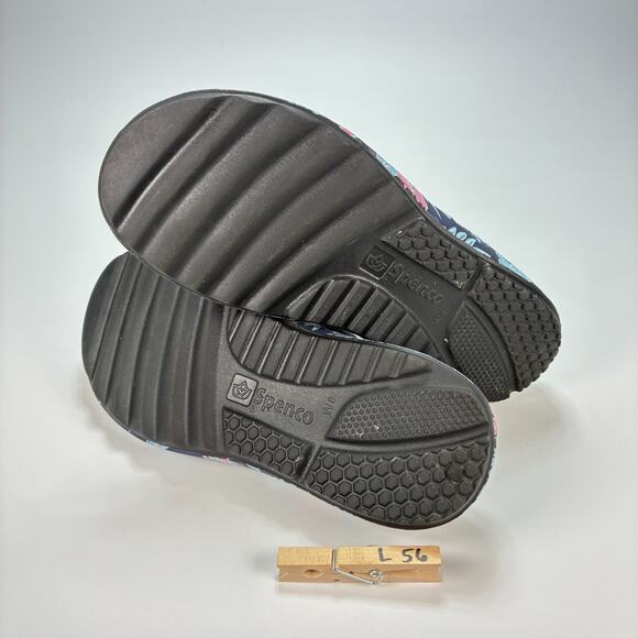 Spenco Fusion Slim Black Tropical Slide Slip On Comfort Sandals Women's Size 8 - Picture 8 of 8